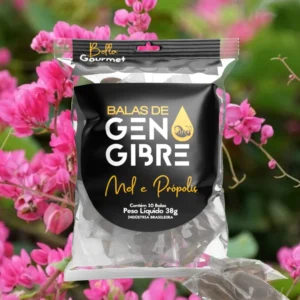 BALAS GENGIBRE   (Mel-Própolis) 10UNIDADES  38G -  BELLA GOUMERT