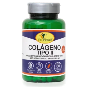 COLÁGENO TIPO  II NÃO DESNATURADO  60 CAPSULAS 500MG - VITA FLORAIS
