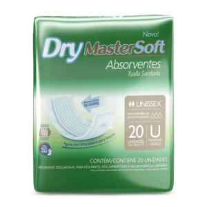 ABSORVENTE MASTERSOFT TAMANHO U 20 UNIDADES - DRYLOCK - CL