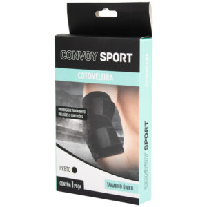 COTOVELEIRA PRETO TAM U - CONVOY SPORT