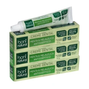 CREME DENTAL MENTA E MELALEUCA ANTISSÉPTICO - BONI NATURAL