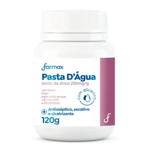 PASTA DÁGUA COM GLICERINA 120G - FARMAX