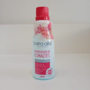 SOLUÇÃO  DE ACETONA REMOVEDORA DE ESMALTE 90ML - BEIRA ALTA