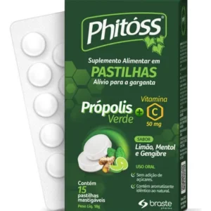 PHITÓSS PASTILHAS PRÓPOLIS VERDE 15 UNIDADES - PHARMA