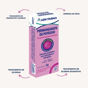 PERMANGANATO DE POTÁSSIO 30 COMPRIMIDOS (3G 100MG) - ADV FARMA