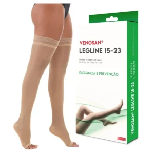MEIA COMPRESSIVA LEGLINE 7/8 15-23 MMHG (pé aberto) SAHARA  P -   VENOSAN