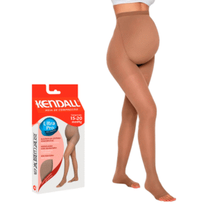 MEIA CALÇA COMPRESSIVA  GESTANTE 18-21 MMHG SEM PONTEIRA COR MEL TAMANHO G - KENDALL