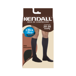 MEIA  COMPRESSIVA MASCULINA  3/4  20-30 MMHG TAMANHO G COR PRETA -  KENDALL