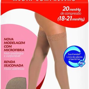 MEIA COMPRESSIVA RENDA  7/8 18-21 MMHG TAMANHO P  COR MEL - KENDALL