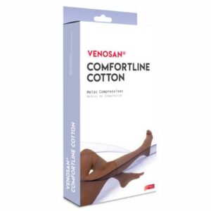 VENOSAN COMFORTLINE COTTON COM ZÍPER 20-30 3/4 TAM XG CURTA (Pé aberto) BEGE