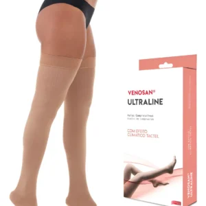 MEIA COMPRESSIVA 30-40MMHG   ULTRALINE 4000 7/8 TAMANHO G PÉ FECHADO COR BEGE - VENOSAN