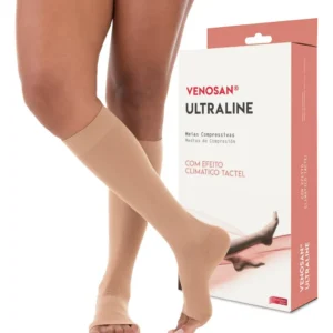MEIA COMPRESSIVA  20-30MMHG  ULTRALINE 4000 3/4 TAMANHO M PÉ FECHADO COR BEGE - VENOSAN