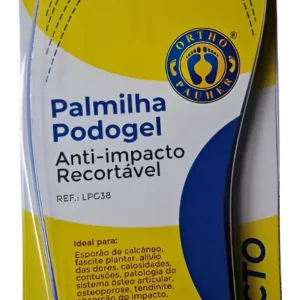 PALMILHA PODOGEL ANTI-IMPACTO RECORTÁVEL AZUL - ORTHO PAUHER