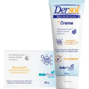 DERSOL ÓLEO DEGIRASSOL CREME (A.G.E) VITAMINAS A/E 30G - BELLA PHYTUS