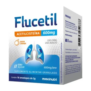 FLUCETIL  (ACETILCISTEÍNA 600MG)    16 ENVELOPES  5G - MAXINUTRI