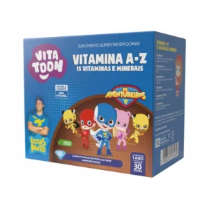 POLIVITAMINICO A-Z  BRIGADEIRO 30 GOMAS VITA TOON LUCCAS NETO - MAXINUTRI