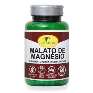 MALATO DE MAGNÉSIO  60 CÁPSULAS - VITA FLORAIS