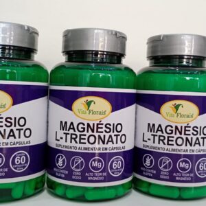 MAGNÉSIO L-TREONATO 60 CÁPSULAS VITA FLORAIS