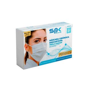 MASCARA CIRÚRGICA DESCARTÁVEL TRIPLA CAMADA - SPK PROTECTION