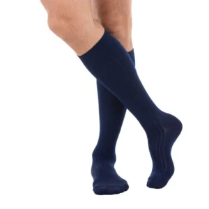 MEIA 3/4 UNISSEX SUPPORTLINE   18-22MMHG PÉ FECHADO  AZUL M - VENOSAN