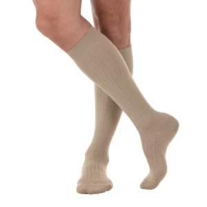 MEIA 3/4 UNISSEX SUPPORTLINE   18-22MMHG PÉ FECHADO  CAQUI  G- VENOSAN